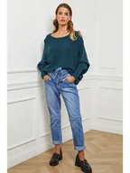 Swetry damskie - Joséfine Sweter "Egale" w kolorze turkusowym - miniaturka - grafika 1