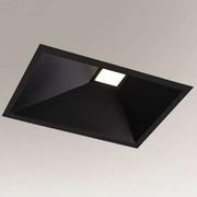Lampy sufitowe - Shilo łazienkowa oprawa sufitowa LED Ube IL 10W 1000lm 3000K czarna wpuszczana IP54 8093 - miniaturka - grafika 1