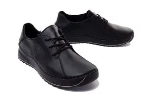 RIEKER 51515-00 black, półbuty damskie - Rieker - Półbuty damskie - miniaturka - grafika 1