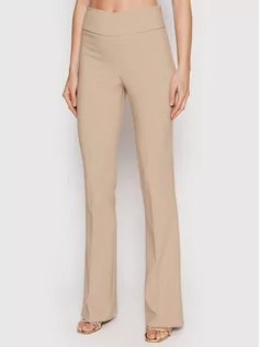 Spodnie damskie - Rinascimento Spodnie materiałowe CFC0108679003 Beżowy Regular Fit - grafika 1