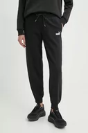 Spodnie damskie - Puma spodnie dresowe kolor czarny z nadrukiem 678744 - miniaturka - grafika 1