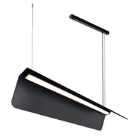 Lampy sufitowe - Wisząca lampa nad wyspę Agrola 5206 Shilo belka listwa czarna - miniaturka - grafika 1