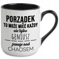 Kubki - Kubek Coffe z Nadrukiem DLA PANA CHAOSU Stylowe Wzory Biało Czarny - miniaturka - grafika 1