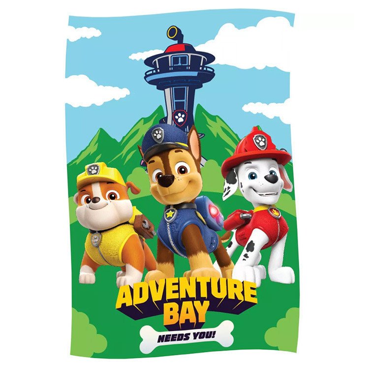 Koc polarowy Psi Patrol: Chase, Marshall i Rubble (350212)
