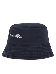 Tommy Hilfiger Kapelusz Seasonal Flag Bucket AM0AM13384 Granatowy - Czapki damskie - miniaturka - grafika 1