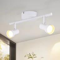 Lampy sufitowe - NETTLIFE 2-płomieniowy Reflektorowa sufitowy nowoczesny design biały GU10 metalowy Reflektorowa 350° regulowany Reflektorowa sufitowy - miniaturka - grafika 1