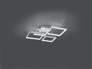 Lampy sufitowe - Trio SORRENTO Aluminium szczotkowane SMD LED 24W ściemnialna 3000K Lampka sufitowa - miniaturka - grafika 1
