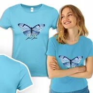 Bluzki damskie - Koszulka Bluzka TURKUS Damska FEEL FREE Wzory S - Inny producent - miniaturka - grafika 1