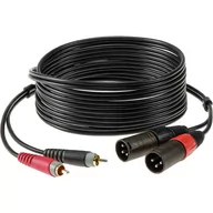 Kable - Klotz AT-CM0200 Kabel 2x RCA - 2 x XLR męski 2m - miniaturka - grafika 1