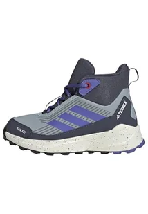 adidas Uniseks - dzieci Terrex Trailmaker 2 Mid RAIN.RDY Hiking Shoes Kids, Magic Grey/Semi Cobalt Blue/Shadow Navy, 36 EU - Buty dla chłopców - miniaturka - grafika 1