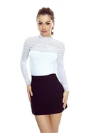 Bluzki damskie - Bluzka Armela Eldar biały XL - miniaturka - grafika 1