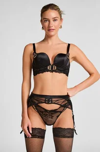 Hunkemöller Podwiązki Avela Czarny - Akcesoria do bielizny - miniaturka - grafika 1