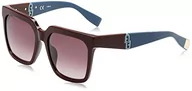 Okulary przeciwsłoneczne - Furla Unisex SFU594 okulary przeciwsłoneczne, bordowe, rozmiar 55, bordowy, 55 - miniaturka - grafika 1