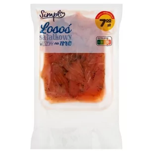 Simpl Łosoś sałatkowy wędzony na zimno 200 g - Ryby wędzone - miniaturka - grafika 1