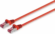 Kable miedziane - Kabel sieciowy patch S/CONN o maksymalnej łączności, kat. 6A, S/FTP, PIMF, bezhalogenowy, GHMT-CERTIFIED, czerwony, 0,15 m (75711-A0.15R) - miniaturka - grafika 1