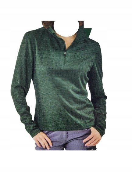 Sweter damski z zasuwakiem kołnierzem Parkside rozm. S/M (36/38) zielony