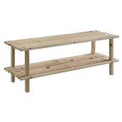 Szafki na buty - Zeller 13126 szafka na buty, sosna, 2 półki, wymiary 80 x 26 x 29,5 cm 13126 - miniaturka - grafika 1