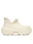 Śniegowce damskie - Crocs Śniegowce Stomp Lined Shorty Boot 210673 Écru - miniaturka - grafika 1