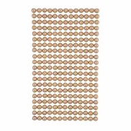 Zabawki kreatywne - Perełki samoprzylepne Beige 6mm 260szt - Dalprint - miniaturka - grafika 1
