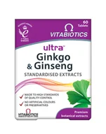 Suplementy diety - Vitabiotics Ginkgo & Giseng z Miłorzębem Japońskim i Żeń-Szeniem, tabletki - miniaturka - grafika 1