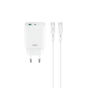 XO ŁADOWARKA SIECIOWA CE29 PD 20W 1X USB-C 1X USB BIAŁA + KABEL USB-C - USB-C - Ładowarki do telefonów XO ŁADOWARKA SIECIOWA CE29 PD 20W 1X USB-C 1X USB BIAŁA + KABEL USB-C - USB-C - Ładowarki do telefonów - miniaturka - grafika 1