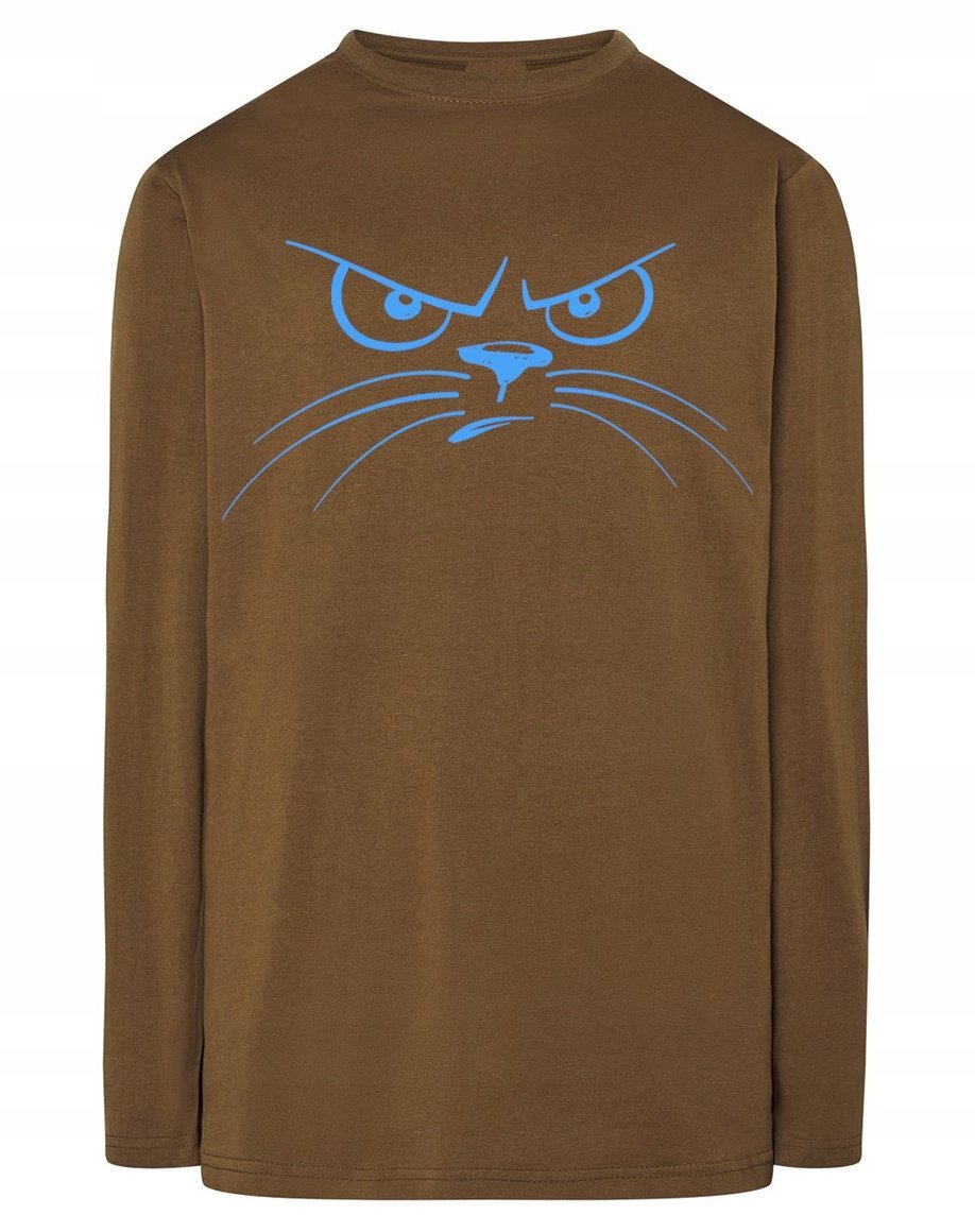 Longsleeve męski nadruk Kreskówkowy KOT r.L