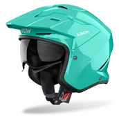 Kaski motocyklowe - Kask Otwarty Airoh Kombakt TurkusowyM - miniaturka - grafika 1