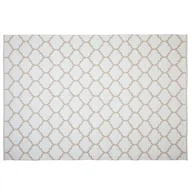 Dywany - Beliani Dywan beżowy 160 x 230 cm wzór marokańskiej koniczyny dwustronny AKSU - miniaturka - grafika 1