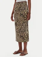 Spódnice - JDY Spódnica ołówkowa Ivy 15347463 Brązowy Slim Fit - miniaturka - grafika 1