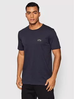 Koszulki męskie - Hugo Boss T-Shirt Tee Curved 50412363 Granatowy Regular Fit - grafika 1