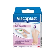 Apteczki i materiały opatrunkowe - 3M POLAND SP Z O.O. VISCOPLAST Plastry Poloderm na odciski 6 sztuk - miniaturka - grafika 1