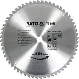 YATO PIŁA TARCZOWA Z WĘGLIKIEM 400X60X30 MM (YT-6086) - Tarcze do pił - miniaturka - grafika 1