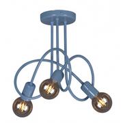 Lampy sufitowe - Niebieska loftowa lampa sufitowa dziecięca - S548-Nelia - miniaturka - grafika 1