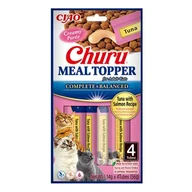 Przysmaki dla kotów - INABA Cat Meal Topper tuńczyk z łososiem 4x14g (56g) - miniaturka - grafika 1