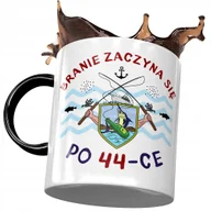 Kubki - Kubek Czarny na Urodziny 44 44te 44-te Prezent z Nadrukiem ze Zdjęciem + Opakowanie na prezent (wzór 03) - miniaturka - grafika 1