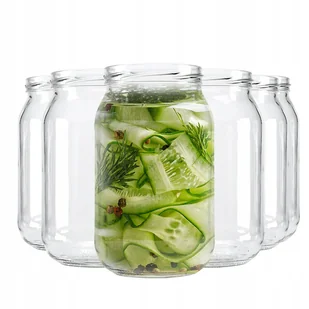 8 SZT SŁOIK NA PRZETWORY MIÓD DŻEM 900 ML SŁOIKI SZKLANE NA DIY DEKORACJĘ - Pojemniki kuchenne 8 SZT SŁOIK NA PRZETWORY MIÓD DŻEM 900 ML SŁOIKI SZKLANE NA DIY DEKORACJĘ - Pojemniki kuchenne - miniaturka - grafika 1