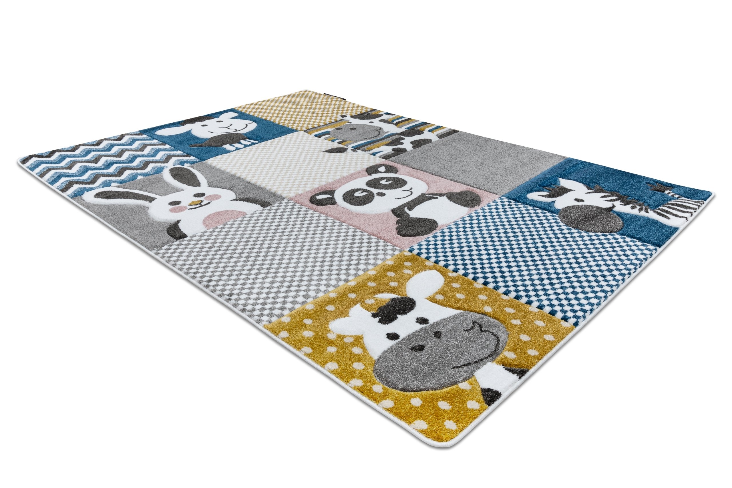 Dywan PETIT ZOO ZWIERZĘTA krem / szary beżowy 240x330 cm