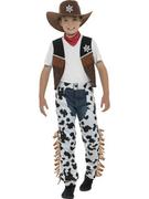 Stroje karnawałowe - Smiffys Pasterz Texas Cowboy krowa, kostium dziecięcy, złoto 21481S - miniaturka - grafika 1