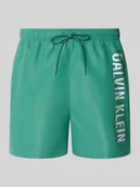 Kąpielówki męskie - Spodenki kąpielowe z elastycznym pasem - miniaturka - grafika 1