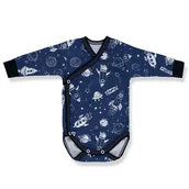 Body dla niemowląt - BODY KOPERTOWE Z KOLEKCJI KOSMOS GRANAT 68 - miniaturka - grafika 1