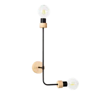 Lampy ścienne - Britop kinkiet dwu punktowy MONTIX dąb olejowany 9244274 9244274 - miniaturka - grafika 1