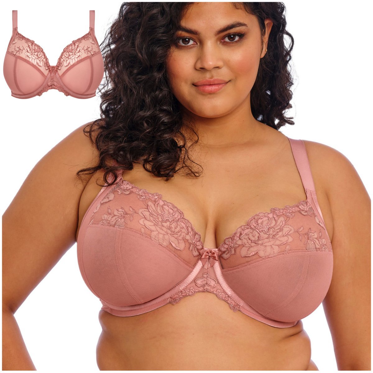 Biustonosz Elomi TEAGAN EL302602ASE Ash Rose - 36FF/80H