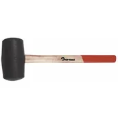 Narzędzia warsztatowe - Topex Grupa sp. z o.o. S.K. Młotek gumowy 55 mm 320 g trzonek drewniany 02A320 - miniaturka - grafika 1