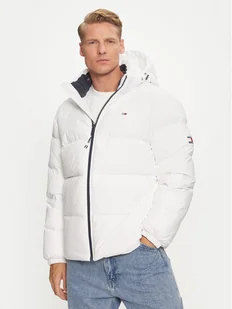 Tommy Jeans Kurtka puchowa Essential DM0DM19786 Biały Regular Fit - Kurtki męskie - miniaturka - grafika 1
