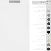 Brodziki prysznicowe - SOULHOME Brodzik prysznicowy– Żywica– Gel Coat– Gładka/Kamienna tekstura – Antypoślizgowy – biały- 180x90- Niski 3cm– Elegancki - miniaturka - grafika 1