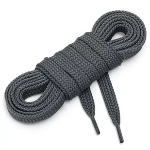 Sznurówki sznurowadła płaskie 7 mm c szary 45 cm - Akcesoria obuwnicze - miniaturka - grafika 1