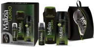Zestawy kosmetyków męskich - Malizia Uomo Vetyver – zestaw męski 3 elementy (woda toaletowa, dezodorant, żel pod prysznic) - miniaturka - grafika 1
