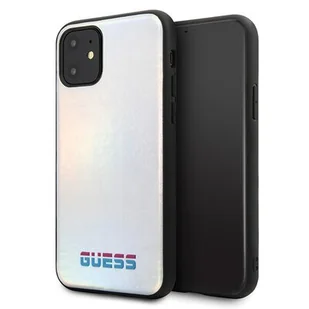 Guess Iridescent Etui iPhone 11 Pro Max Silver 10_15109 - Etui i futerały do telefonów - miniaturka - grafika 1