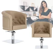 Fotele fryzjerskie - Fotel fryzjerski barberski hydrauliczny do salonu fryzjerskiego Bruno - miniaturka - grafika 1