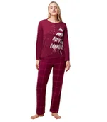 Piżamy damskie - Piżama damska Winter Moments PK Buttons X-40 - miniaturka - grafika 1